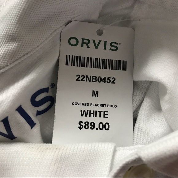 Orvis Mens Covered Placket Polo Shirt Size M - Picture 10 of 13
